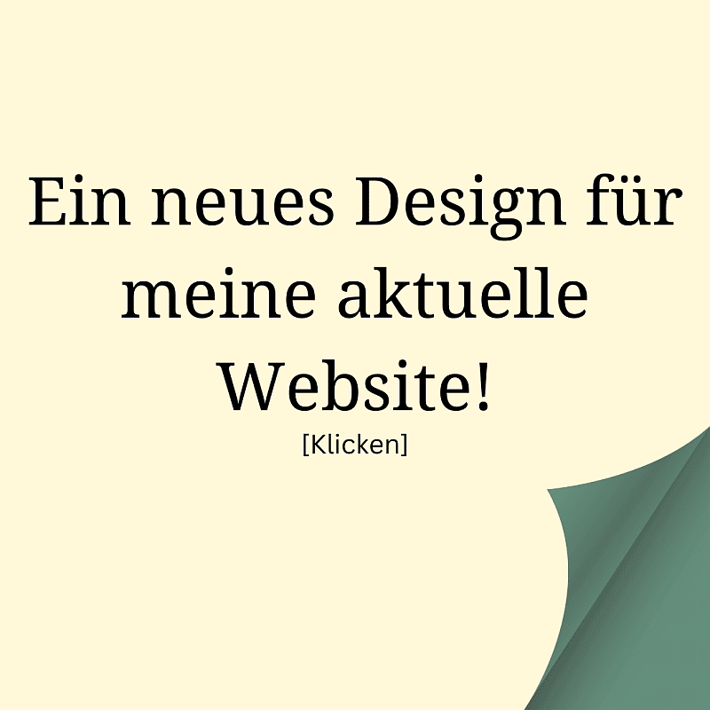 Neues Design für Website | Hilfe von Webseitenliebe