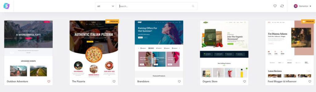 Templates erstellt mit Pagebuilder Elementor WordPress Templates erstellt mit Pagebuilder Elementor WordPress