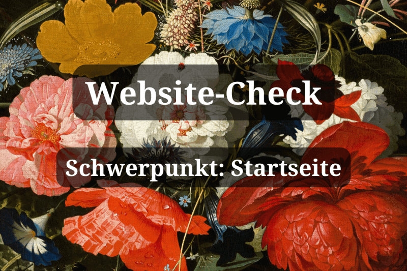 Website Check mit Schwerpunkt Startseite | Webseitenliebe