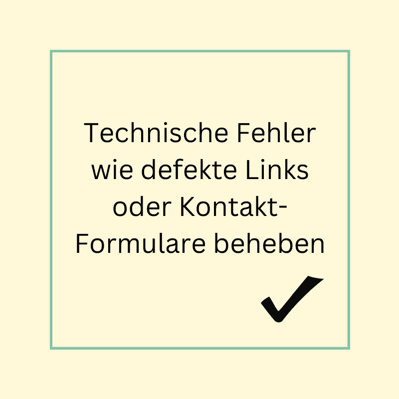 Website-Pflege: Fehler beheben | Webseitenliebe