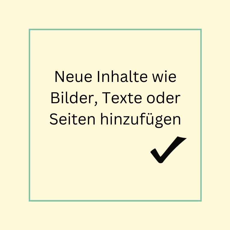 Website-Pflege: Neue Inhalte hinzufügen | Webseitenliebe